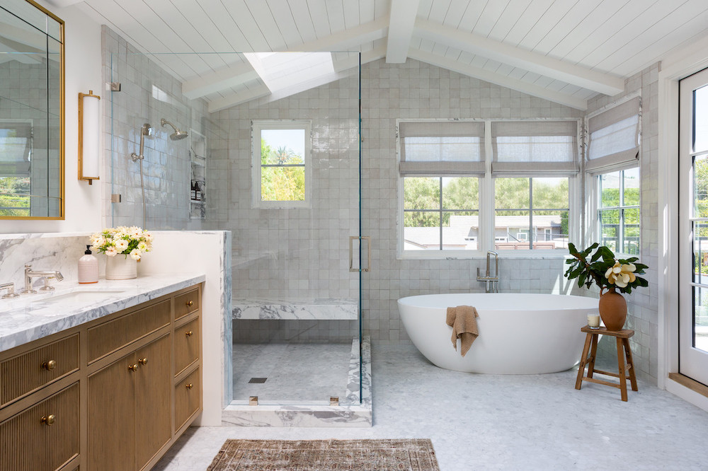 Serene spa-inspired luxury bathroom remodel